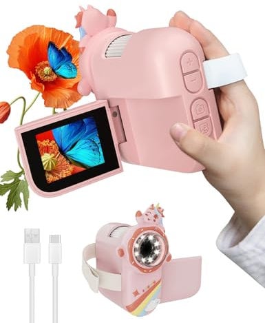 Mini Mikroskop für Kinder, OUTACT Taschenmikroskop, Microscope mit 8 LEDs, 1000X Digitalmikroskop mit 600mAh Akku, 2 Megapixel, tragbare USB-Mikroskopkamera, Kinder Mikroskop mit Foto und Video
