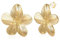 Gold Ohrstecker für Damen - Große Blumen Ohrringe mit Hypoallergenen Blumen, Boho Statement Modeschmuck