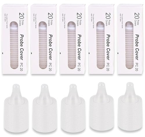 200 Stück Braun Fieberthermometer Schutzkappen, Braun Fieberthermometer Ohr, Einwegabdeckungen, Ersatzschutzkappen, Ohrthermometer Schutzkappen für alle Modelle Ohrthermometer