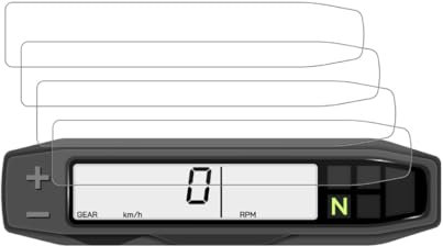 GlareStop Displayschutzfolie kompatibel mit HUSQVARNA 701 SUPERMOTO (2021-) 4 x Entspiegelt
