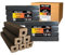 PINI Kay Briquettes de bois de chêne carrées, 23 cm de long, avec trou de traction, 15 kg, briquettes de bois de chêne, cheminée, four, foyer, barbecue