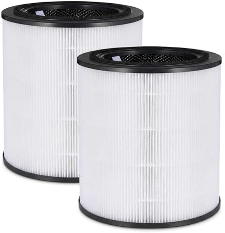 iReijomoi Air 4000 Replacement Air Filter Compatible With Bosch 4000 Air Purifiers, H13 True HEPA Replacement Filter, 3-in-1 3-Stage Efficiency Activated Carbon(2-Pack)
