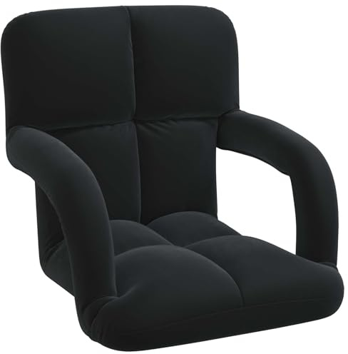 vidaXL Verstellbarer Fußsessel Schwarz Samt, Verstellbare, rechteckige, Moderne Ruhepositionen, bequemer Sessel für drinnen, tolle Sitzlösungen