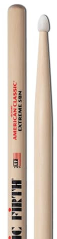 Vic FIrth - Baquetas de la serie American Classic® Extreme X5BN - Madera de nogal American - Punta de Nailon