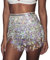 MUNAFIE Pailletten Rock, Glitzer Rock, Bauchtanz Hüfttuch Rave Festival Outfit Damen Silber
