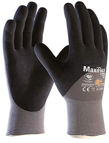 ATG Handschuhe 34-875 Montagehandschuhe MaxiFlex Ultimate grau/schwarz 6