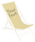 Ferocity Ersatz-Stoffbezug Wechselbarer Liegestuhl Stoffbezug 100% Polyester für Holz-Liegestuhl Klappliegestuhl Personalisierbar Your Text Beige [119]