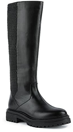 Geox D Iridea J, Stivali Donna, Nero (Black), 36 EU