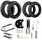 ANSENI Kit Laufrad Wanda 10 Zoll Kompatibel für Xiaomi 1S,Essential, Pro und Pro2, Ersatz für Elektroroller, Laufrad, 10 Zoll Schlauch, Visierung und Ventiladapter (Mit Halterung 1S/Essential/Pro2)