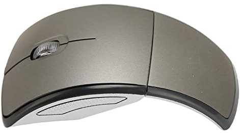 Elprico Souris Bluetooth Pliable, Souris Portable sans Fil 2,4 G avec Nano récepteur USB, Mini Souris Optique Ergonomique pour la Maison, Le Bureau, Les Voyages, Les Jeux.(Gris)