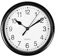 OHS Basic Clock Wall Small Desk Analogue Ticking Battery Operated Kitchen Uni Living Room Bedroom Office Quartz, Black White - 14cm