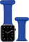 iWatch Strap Compatible with Apple Watch 38mm 40mm 41mm, Infection Control Design Silicone Pin Fob for Nurses Midwives Doctors Healthcare Workers' iWatch Series SE/7/6/5/4/3/2/1 (Blue)