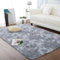 CHOSHOME Hochflor Teppich Grau - Langflor Shaggy Wohnzimmer Kinderzimmer Modern Bunte Batik Jugendzimmer Flauschiger Groß 200X290cm