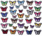 GYGYL 36 Pieces Butterfly Iron on Patch, Embroidered Sew on/Iron on Patch Applique for Clothes, Dress, Hat, Jeans, DIY Accessories