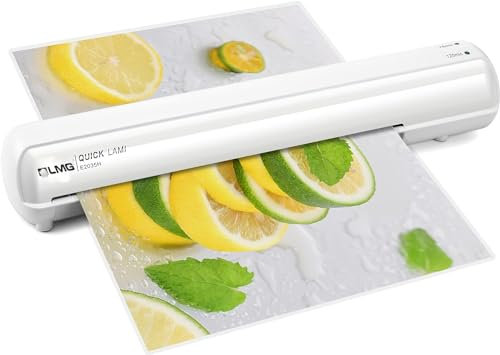 LMG Germany Laminiergerät DIN A3- Für Zu Hause, Büro, Schule, Heiß- und Kalt, Laminator, Auch für DIN A4, A5, A6 (Mit DIN A4-80 MIC Folie)
