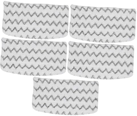 PRETYZOOM 5 Piezas Cubierta De Trapeador De Vapor Limpieza Almohadillas De Repuesto Para Trapeador a Vapor Microfibra Recambios De Plumero Superfibra Fregar Cubierta De La Fregona