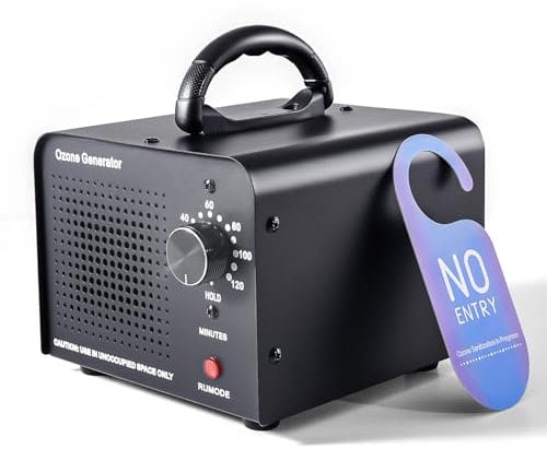 HHGM 48,000mg/h High Capacity Ozone Machine, Commercial Industrial Air Purifier, Ionizer & Deodorizer Ozone Odor Eliminator Suitable for Home, Car, Offices, Basements, Pets, Smoke, Farms
