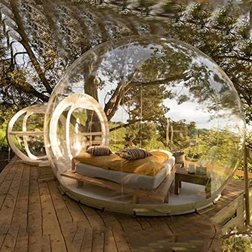 Aufblasbares Bubble House-Kuppelzelt im Freien, transparentes Bubble House Dome-Luxus-Pavillon-Campingzelt, 3-5-Personen-Zelt, regensicheres Indoor-Outdoor-Camping-Stern