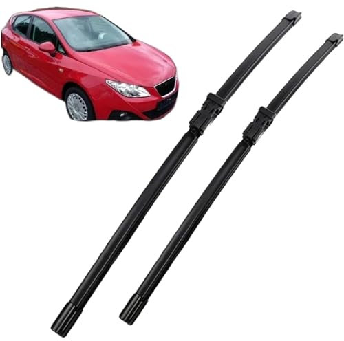 Congin Scheibenwischer Vorne Passend für Seat Ibiza 6J 2008–2017, 24''+16'', Individualität Wasserdicht Auto Scheibenwischer Auto Ersetzen Zubehör