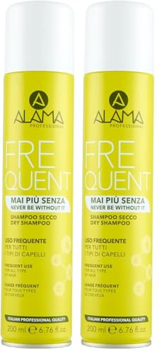 Alama Professional Shampoo Secco per Tutti i Tipi di Capelli, Giallo, 200 Millilitri (Confezione da 2)