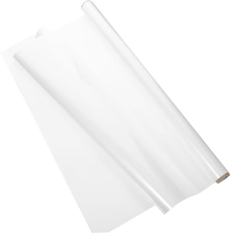GLEAVI Tableau Blanc Autocollant Amovible, Effaçable à Sec, Pose Facile, Blanc, pour Bureau et École, Décoration Murale et Dessin