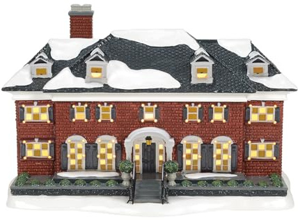 Department 56 Snow Village Home Alone the McCallister House Lit Building, 7.25 Inch, Multicolor