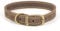 Ancol Timberwolf Bonded Thread Leather Dog Collar - Sable - Premium Bridle Leather with Antique Gold Buckle - Water and Dirt Resistant - 28-36cm Size 3
