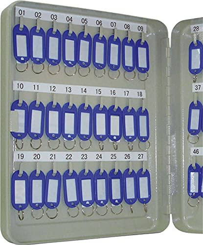 Q-Connect KF04273 Schlüsselschrank - 54 Haken, Zylinderschloss