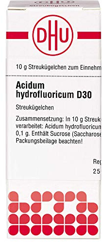 DHU Acidum hydrofluoricum D30 Streukügelchen, 10 g Globuli