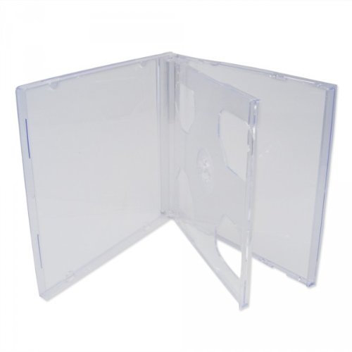 100 XLayer DVD CD Hüllen 2fach 2er doppel Jewelcase transparent