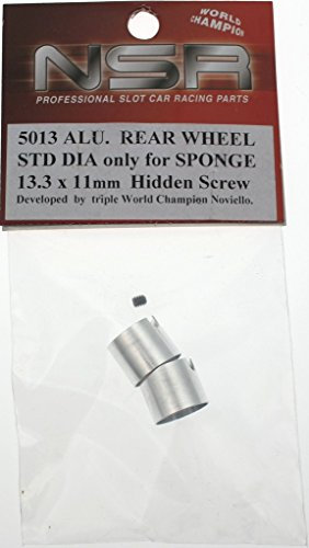 NSR Zubehör 805013 3/32 Alu Wheels f/Sponge 13.3mm x 11mm (2)