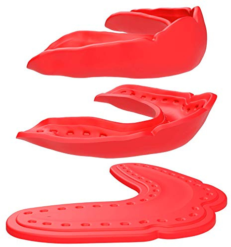 Shock Doctor Ultra-Slim Microfit Mouthguard. 2.4mm Mouth Guard for Football, Hockey, Lacrosse, Baseball, Softball, Basketball, Boxing, MMA, Jiu Jitsu. Also for Night Mouth Guard for Teeth Grinding