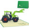 LINPOPUP®, LIN17256, Pop Up Karte Traktor, Geburtstagskarte Klappkarte Grußkarten Trekker Traktorkarte 3D Karte Traktor, Geburtstagseinladung Traktor, Bauernhof Traktor, N205