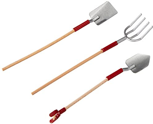 Efco Miniatur-Gartengeräte, 11,5-13 cm, 3-teilig, Metall, Mehrfarbig, 6 x 4 x 2 cm