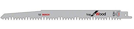 Bosch S1531L Sabre Saw Blades for Cutting Wood & Mixed Material - Pack of 2