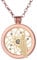 Morella Damen Halskette Rosegold 70 cm Edelstahl mit Amulett und Coin 33 mm Traumfänger Gold in Schmuckbeutel