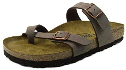 Birkenstock Classic Mayari Birko-Flor, Unisex-Erwachsene Zehentrenner, Braun (Mocca), 36 EU