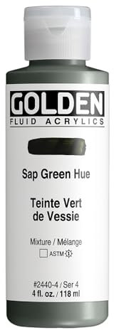 Golden Acrylique : 119ml (4oz) bouteille FLUID Vert de vessie Hue : Historical Colour