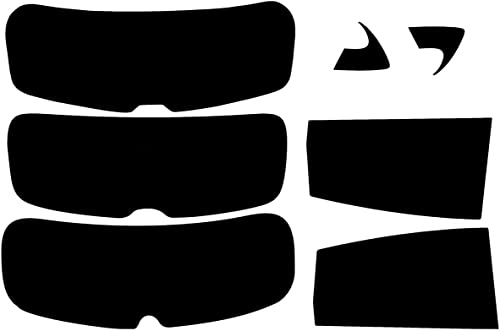 PSSC Pre Cut Rear Car Window Films for Seat Leon 5 Door Hatch 2005 to 2012 MK2 05% Very Dark Limo Tint