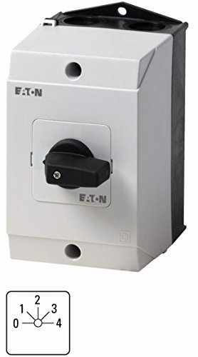 Eaton 222908 Stufenschalter, Kontakte: 8, 32 A, Frontschild: 0-4, 45 Grad, Rastend, Aufbau