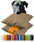 npluseins 2er Pack Kissenhüllen mit Struktur-Muster - Polsteroptik 617.767, 1 Pack (2 Stück) - Kissenhüllen 40 x 40 cm, Nougat meliert