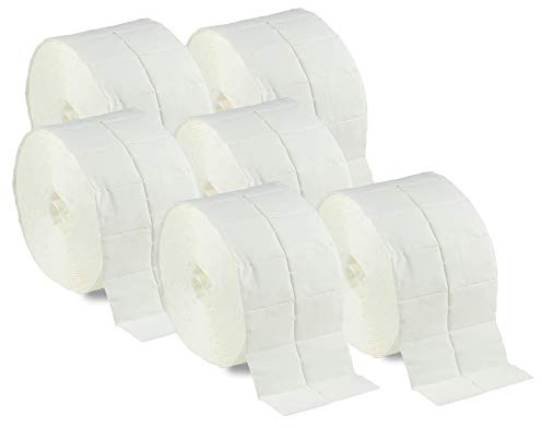 N&BF 3000 Zelletten Tupfer (6 Rollen à 500 Stück) - Zellstofftupfer - fusselfreie Cellulose Pads/Swaps 12-lagig unsteril für Cleaner Remover Nagel Gel-Nägel Nageldesign Maniküre (3000 Stück)