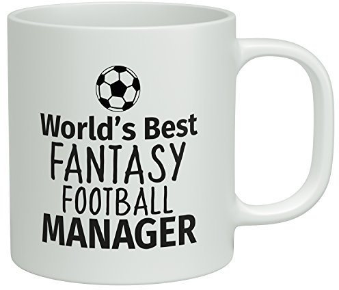 Shopagift World's Best Fantasy Football Manager White 10oz Novelty Gift Mug Cup