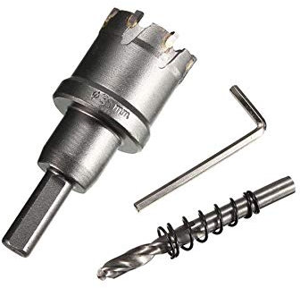 Gloriashoponline FRESA A TAZZA DA TRAPANO PER FORARE METALLO ACCIAIO FRESE DA 20 MM A 50 MM (35 mm)