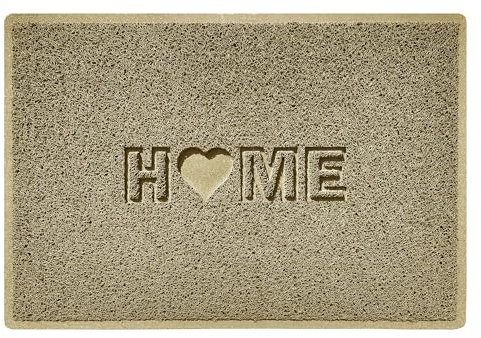 Nicoman LOVE at HOME Doormat 90x60cm - Honesty Beige|Heavy Duty Non-Slip|Indoor/Outdoor|Entrance Barrier Dirt-Trapper Floor Mat|Home Patio Garden Conservatory Door Mat|Home Heart