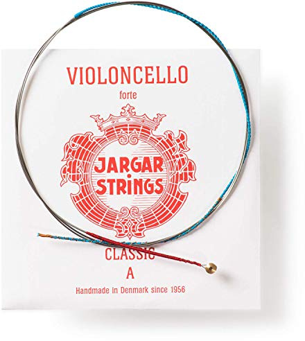 Jargar Classic A acier chromé - jeu de 4 cordes - corde de violoncelle - Forte - Calibres de cordes/Tension 0,76mm/18,5kp/40.7lbs