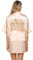 Vlazom Bride Bridesmaid Robes Satin Kimono Bridal Party Robe Dressing Gown, Morning of Wedding Day Robes with Gold Glitter