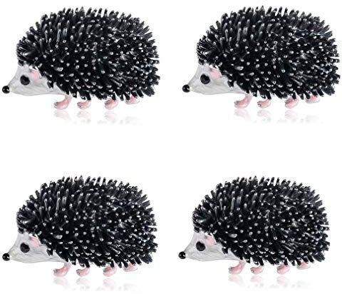4 Stücke Nette Igel Brosche Pins Shiny Strass Insekt Corsagen Schal Clips Schmuck Zubehör für Party Prom