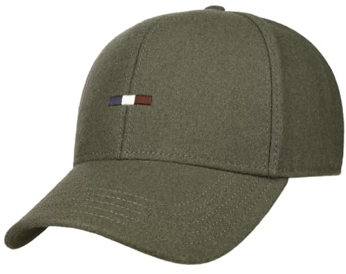 bugatti Classic Wool Mix Cap Basecap Baseballcap Wollcap Curved Brim Herren - mit Schirm, Klettverschluss, Klettverschluss Herbst-Winter Winter - One Size Oliv