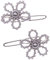 PARSA BEAUTY Haarspange Libellen mit Perlen Metall Haarklammer silber Haarschmuck Hairstyle für Hochzeit, Party, Kommunion usw.